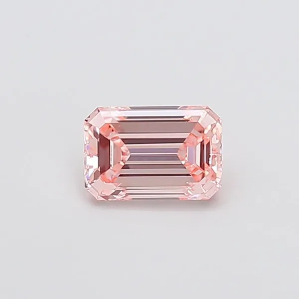 1.1ct EMERALD Fancy Intense Pink VS1 Coloured Lab diamond