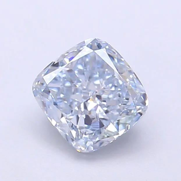 1.02ct CUSHION Fancy Blue VS2 Coloured Lab diamond
