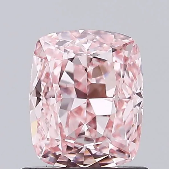 1.03ct CUSHION Fancy Vivid Pink VVS2 Coloured Lab diamond