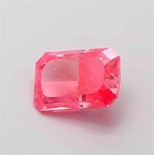1.04ct RADIANT Fancy Vivid Pink VVS2 Coloured Lab diamond