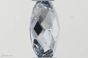 0.42ct OVAL Fancy Intense Blue SI2 Coloured Lab diamond