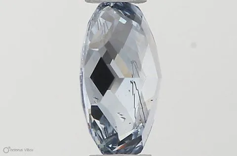 0.42ct OVAL Fancy Intense Blue SI2 Coloured Lab diamond