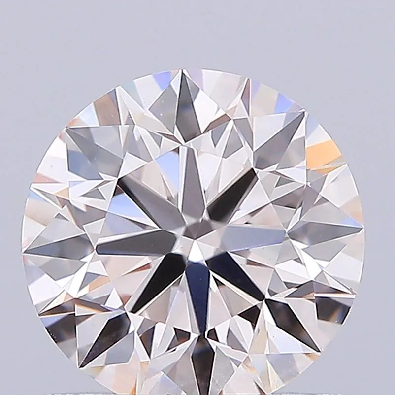 1.01ct ROUND Fancy Light Pink VS1 Coloured Lab diamond