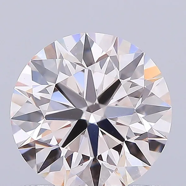 1.01ct ROUND Fancy Light Pink VS1 Coloured Lab diamond
