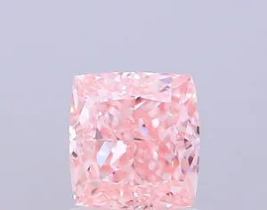 1.03ct CUSHION Fancy Intense Pink VS1 Coloured Lab diamond