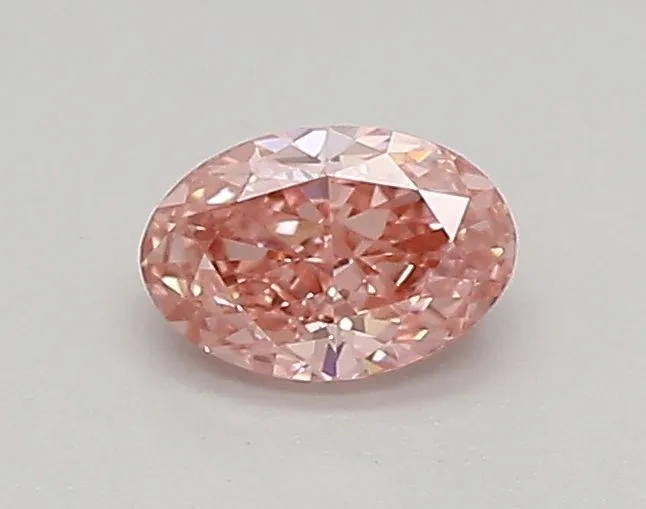 0.31ct OVAL Fancy Vivid Pink VVS2 Coloured Lab diamond