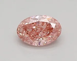0.31ct OVAL Fancy Vivid Pink VVS2 Coloured Lab diamond