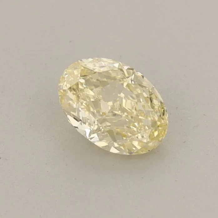 0.38ct OVAL Fancy Yellow VS1 Coloured Lab diamond