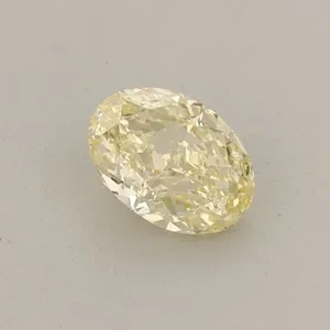 0.38ct OVAL Fancy Yellow VS1 Coloured Lab diamond