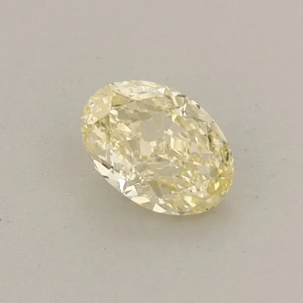 0.38ct OVAL Fancy Yellow VS1 Coloured Lab diamond