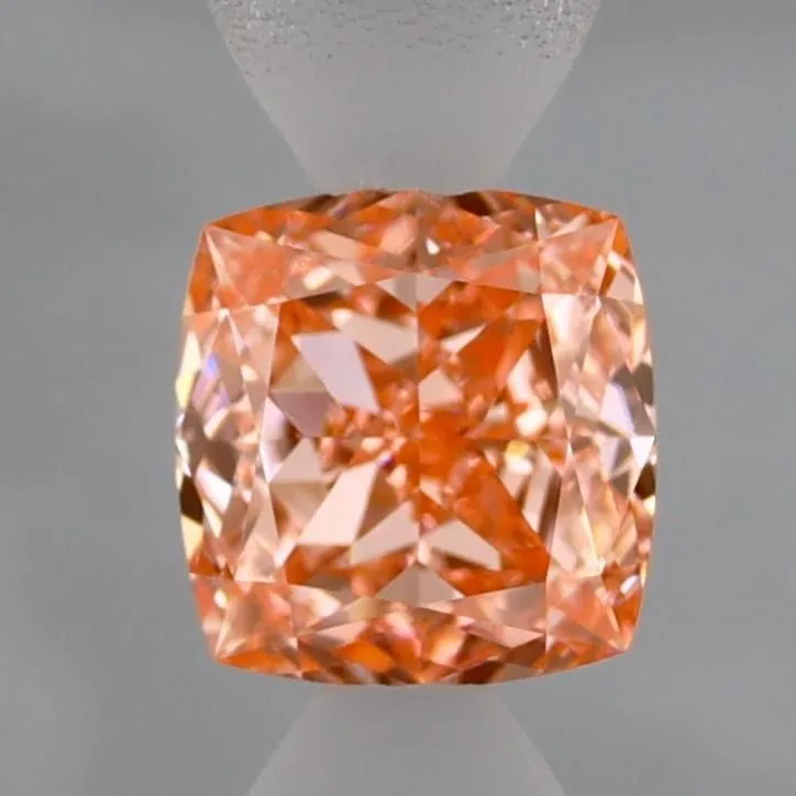 1.03ct CUSHION Fancy Vivid Pink VVS1 Coloured Lab diamond