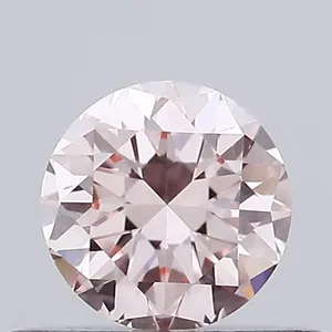 0.37ct ROUND Fancy Intense Pink VVS2 Coloured Lab diamond