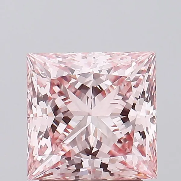 2.2ct PRINCESS Fancy Intense Pink VS1 Coloured Lab diamond