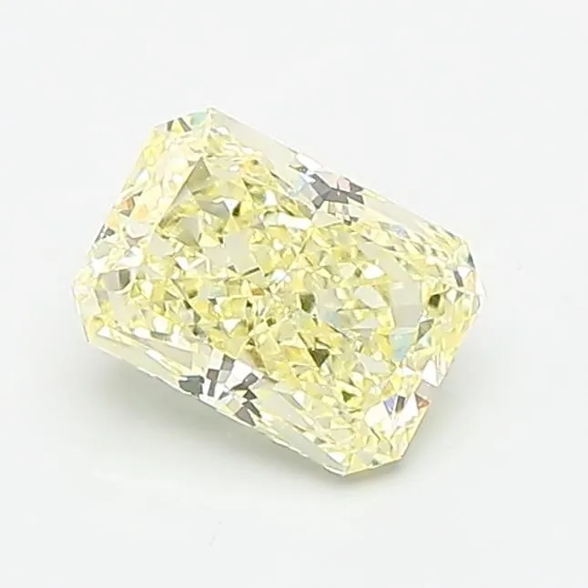 1.05ct RADIANT Fancy Light Yellow VVS2 Coloured Lab diamond