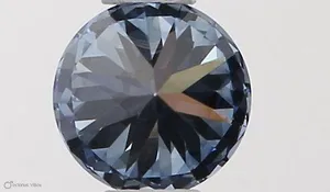 0.32ct ROUND Fancy Vivid Blue VS2 Coloured Lab diamond