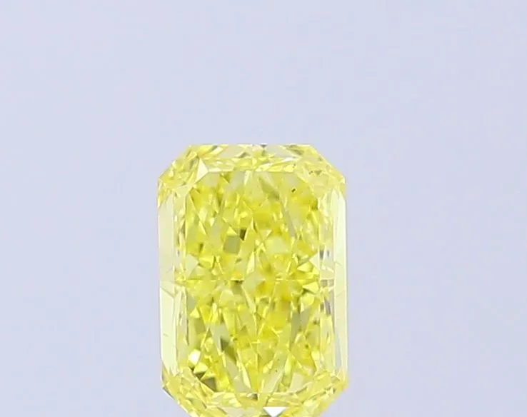 1.00ct RADIANT Fancy Vivid Yellow VS2 Coloured Lab diamond