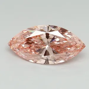 1.03ct MARQUISE Fancy Vivid Pink SI1 Coloured Lab diamond
