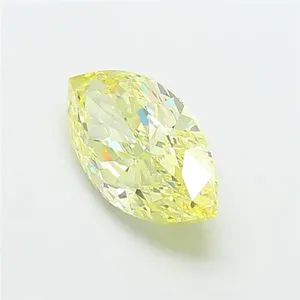 2.51ct MARQUISE Fancy Yellow SI1 Coloured Lab diamond