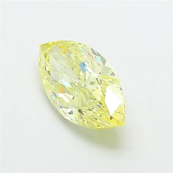 2.51ct MARQUISE Fancy Yellow SI1 Coloured Lab diamond