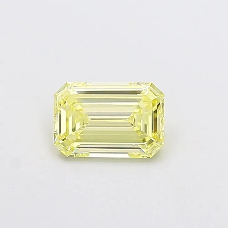 1.01ct EMERALD Fancy Yellow VS1 Coloured Lab diamond