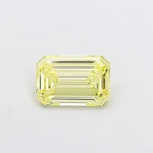 1.01ct EMERALD Fancy Yellow VS1 Coloured Lab diamond