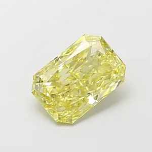 1.04ct RADIANT Fancy Yellow VVS2 Coloured Lab diamond