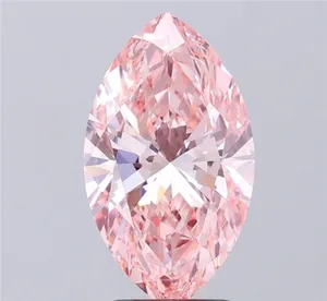 3ct MARQUISE Fancy Vivid Pink VVS2 Coloured Lab diamond