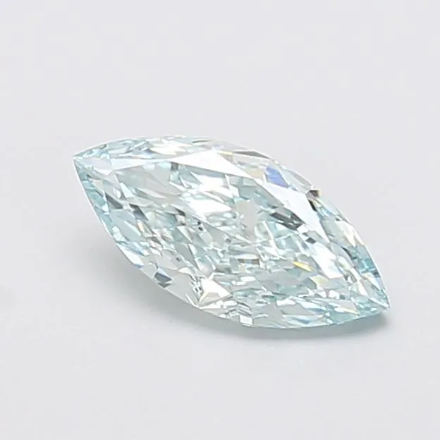 1.01ct MARQUISE Fancy Greenish Blue VVS2 Coloured Lab diamond