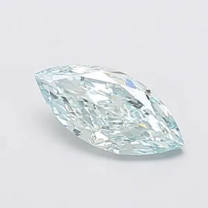 1.01ct MARQUISE Fancy Greenish Blue VVS2 Coloured Lab diamond
