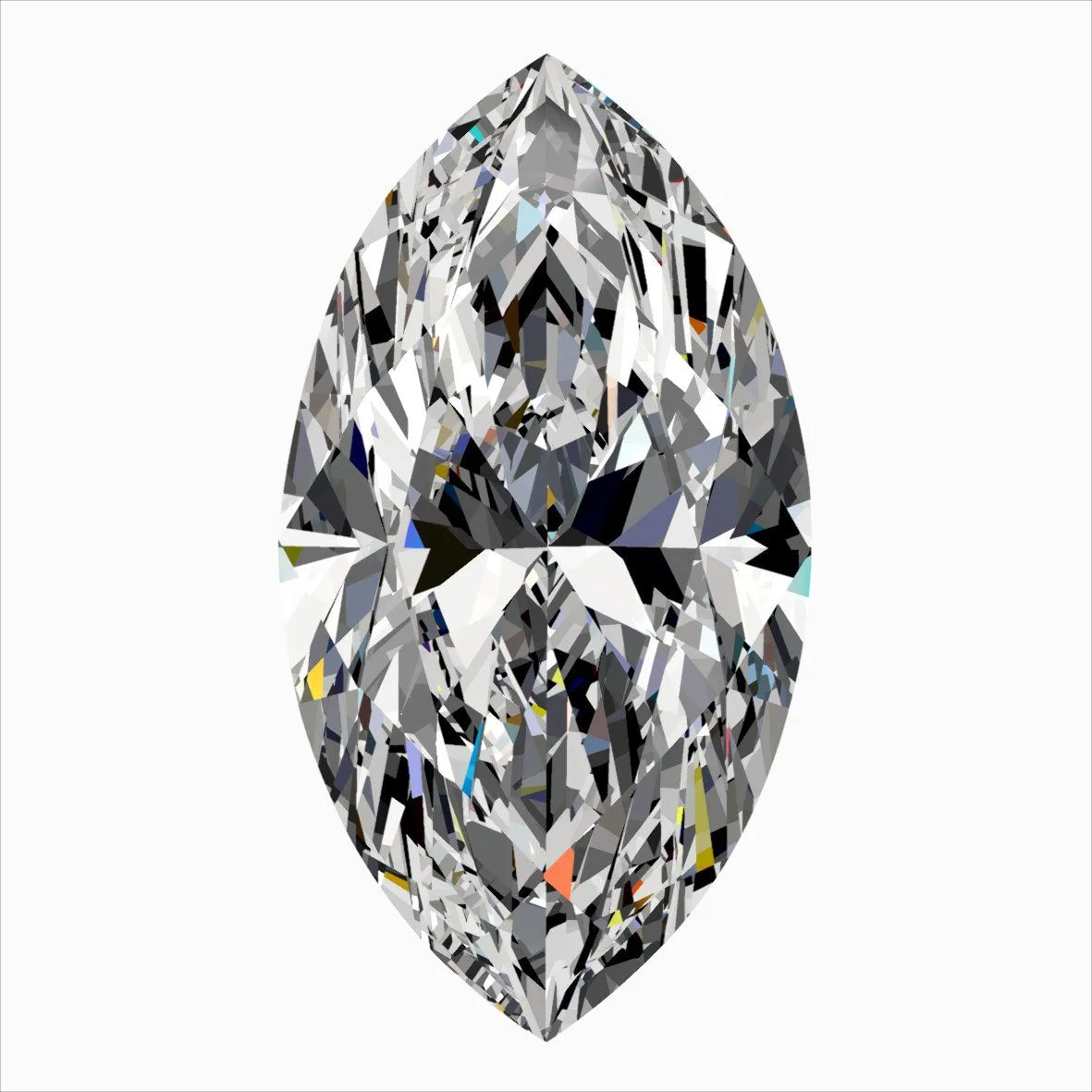 0.51ct MARQUISE E VVS1 Natural diamond
