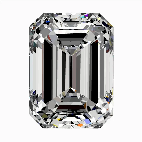 0.5ct EMERALD F VS1 Natural diamond