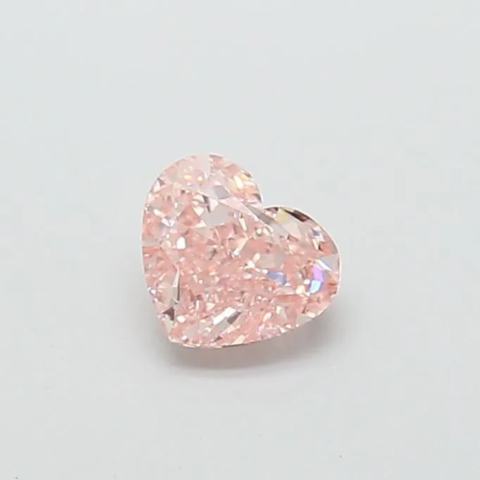 1.00ct HEART Fancy Intense Pink VS2 Coloured Lab diamond