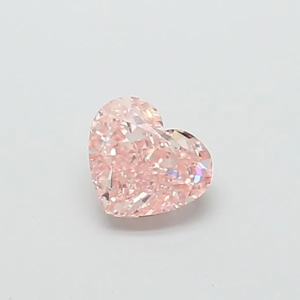 1ct HEART Fancy Intense Pink VS2 Coloured Lab diamond