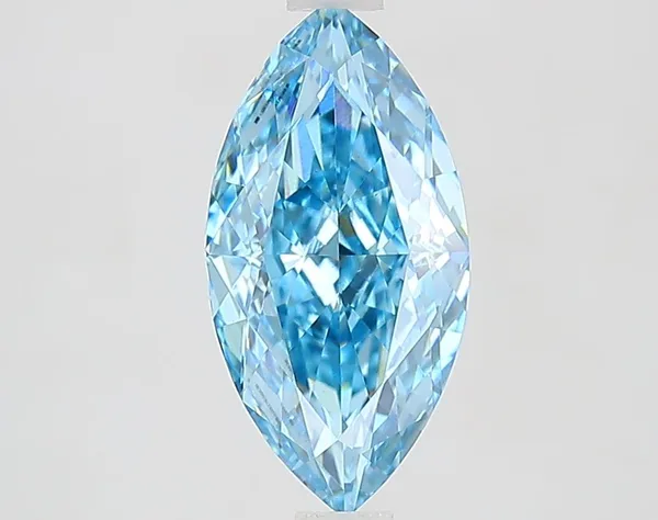 2.02ct MARQUISE Fancy Vivid Blue VS1 Coloured Lab diamond