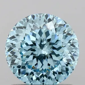 1.04ct ROUND Fancy Intense Blue VS1 Coloured Lab diamond