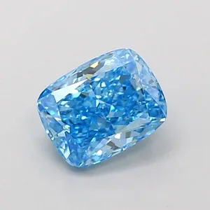 1.04ct CUSHION Fancy Vivid Blue VS2 Coloured Lab diamond
