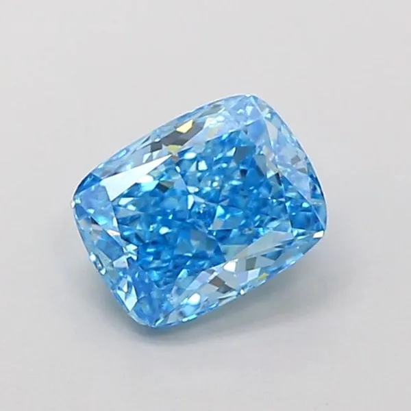 1.04ct CUSHION Fancy Vivid Blue VS2 Coloured Lab diamond