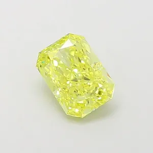 1ct RADIANT Fancy Vivid Yellow VS1 Coloured Lab diamond