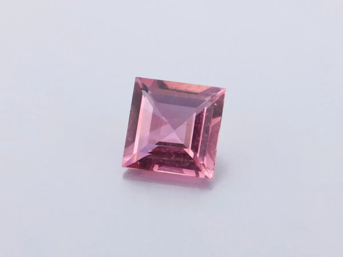 0.68ct Pink Tourmaline, Square gemstone