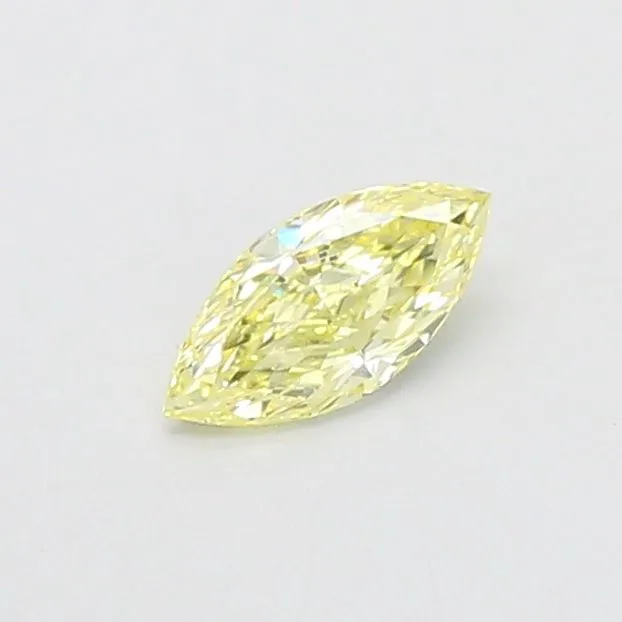 0.40ct MARQUISE Fancy Yellow VVS2 Coloured Lab diamond