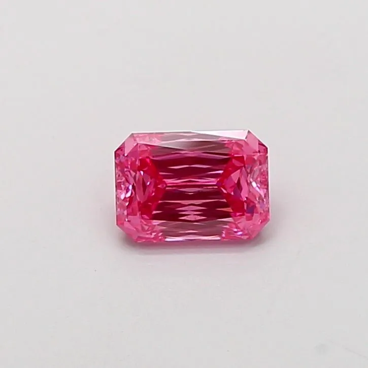 1.07ct RADIANT Fancy Vivid Pink VS2 Coloured Lab diamond