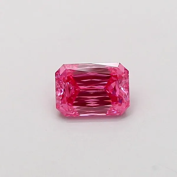 1.07ct RADIANT Fancy Vivid Pink VS2 Coloured Lab diamond