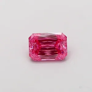 1.07ct RADIANT Fancy Vivid Pink VS2 Coloured Lab diamond