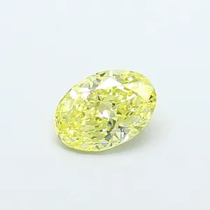 1.02ct OVAL Fancy Intense Yellow VS1 Coloured Lab diamond