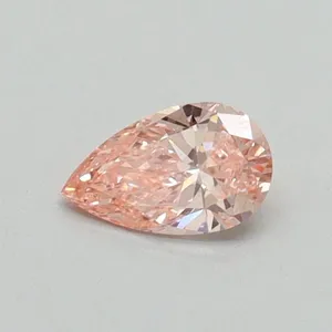 0.3ct PEAR Fancy Vivid Pink VS1 Coloured Lab diamond