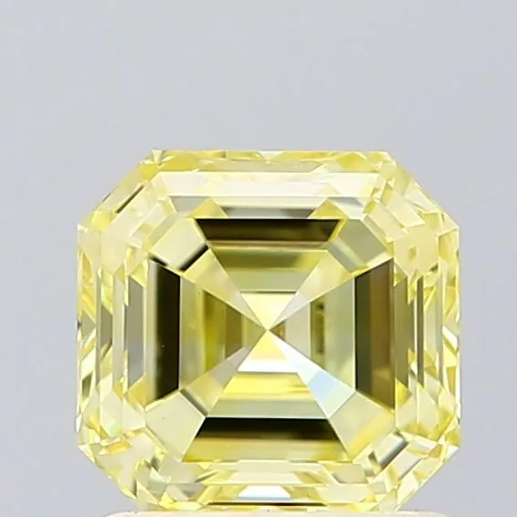 1.04ct EMERALD Fancy Yellow VVS2 Coloured Lab diamond