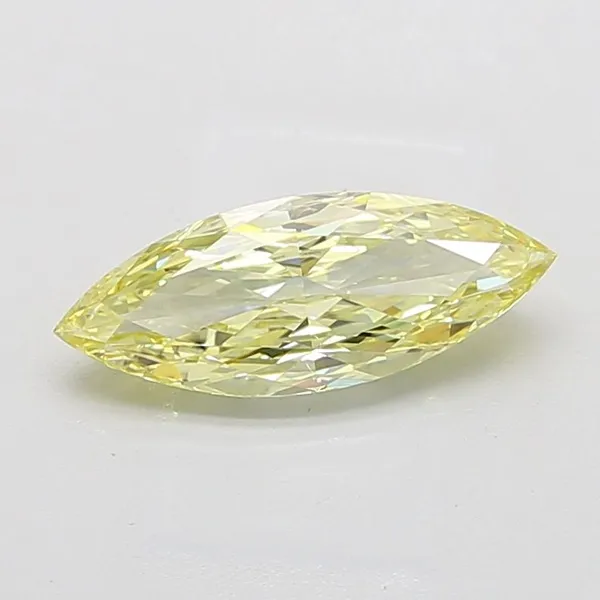 2.27ct MARQUISE Fancy Yellow VVS2 Coloured Lab diamond
