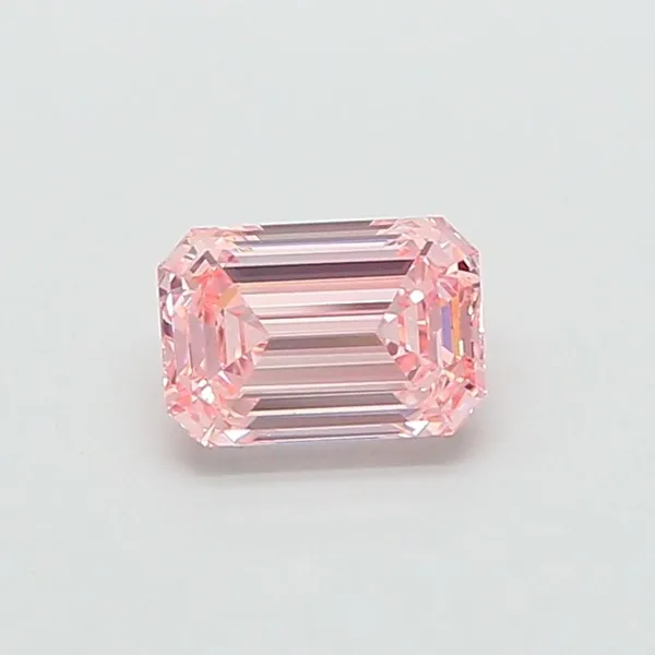1.58ct EMERALD Fancy Intense Pink VVS2 Coloured Lab diamond