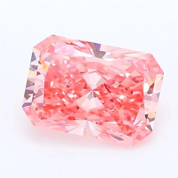 1.03ct RADIANT Fancy Vivid Pink VS1 Coloured Lab diamond