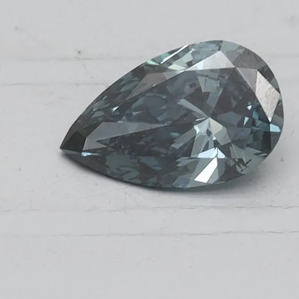 0.5ct PEAR Fancy Deep Blue VS2 Coloured Lab diamond